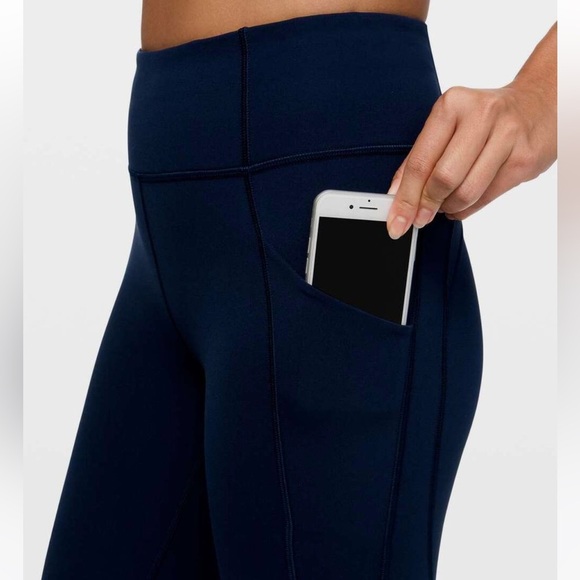 Lululemon Time To Sweat Crop True Navy | SIZE: 4 - Picture 6 of 12